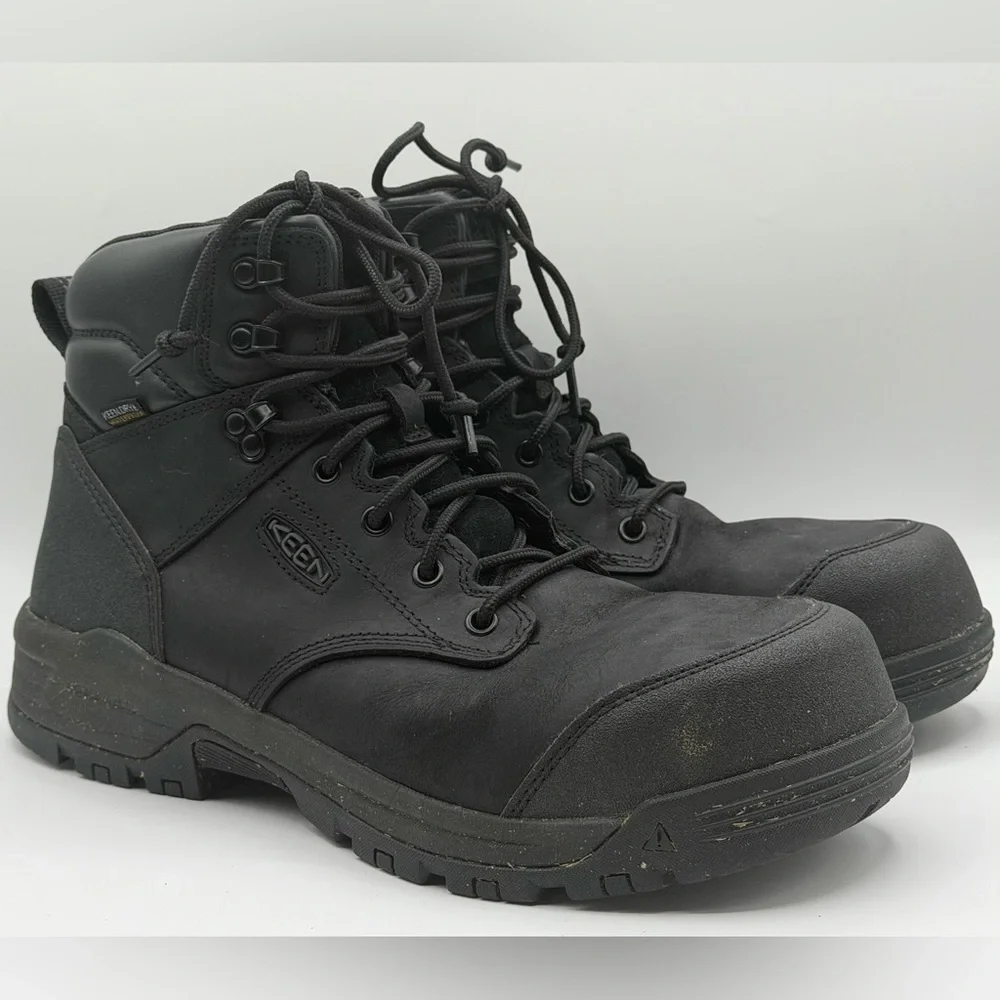 KEEN Utility Men’s Size 12 Work Boots Steel Toe Safety Lace Up - Picture 3 of 8